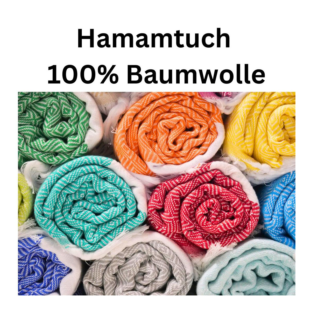 Saunatuch Hamamtuch Badetuch "Diamant" myHamam | viele Farben
