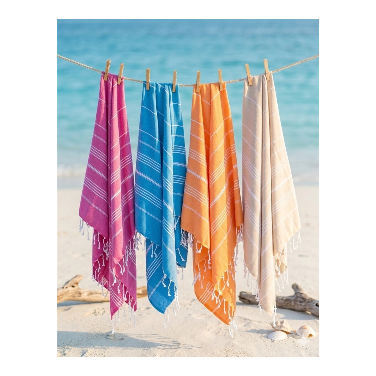 Hamamtuch Set 100x180 cm Sultan 2 St&uuml;ck | viele Farben zur Auswahl