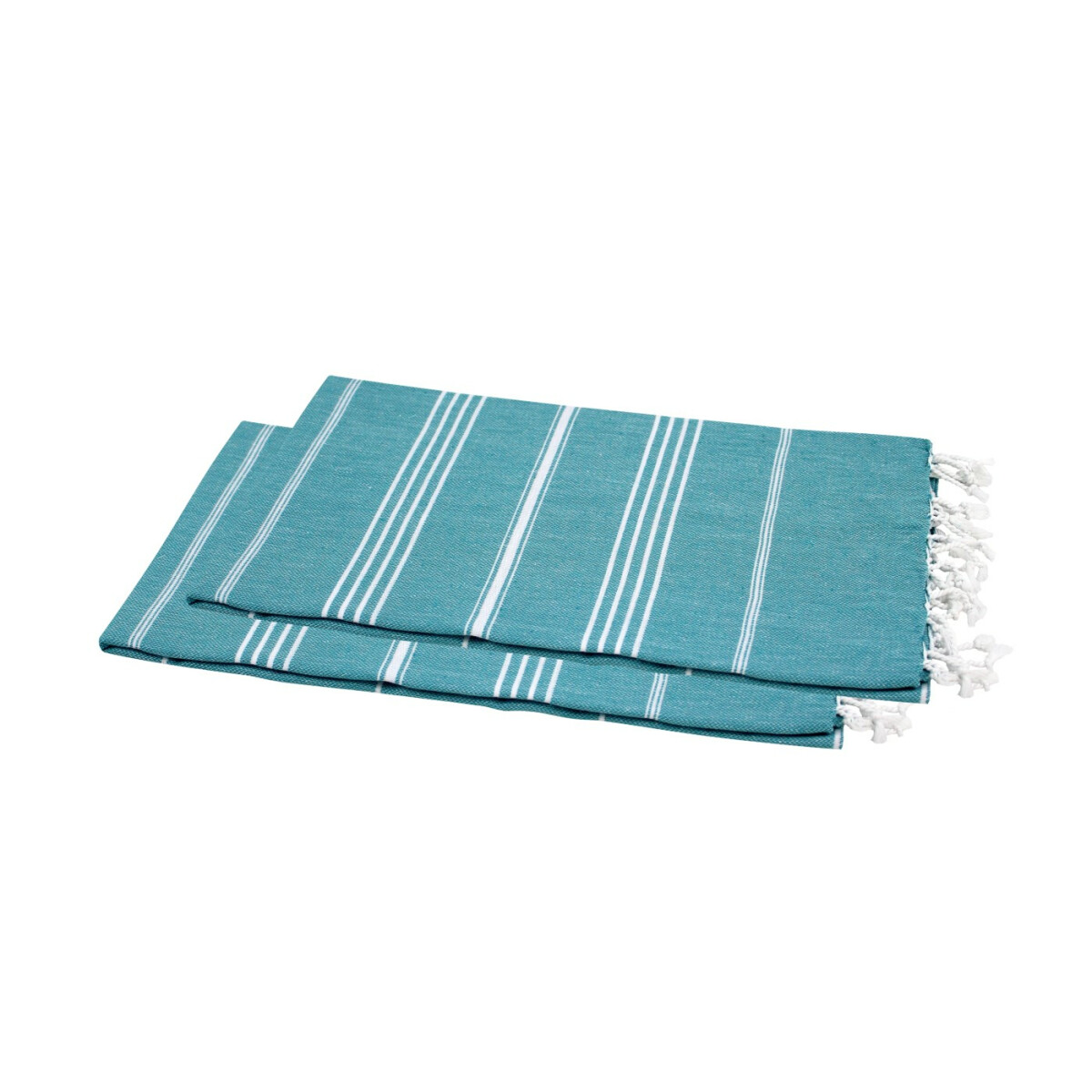 Hamamt&uuml;cher Set 2 St&uuml;ck petrolgr&uuml;n 100x180 cm Sultan Style